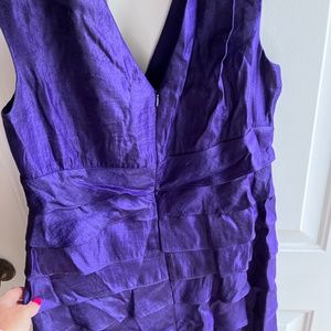 Dress Barn purple tiered formal dress